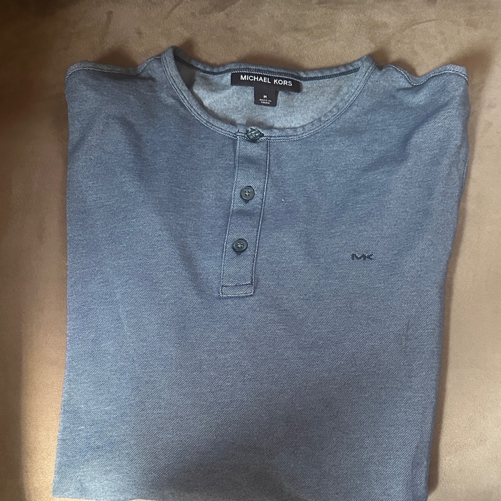 Michael Kors Gray Button Down Shirt